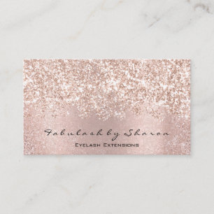 Makeup Artist Event Beauty Blogger Glitter Lux Business Card