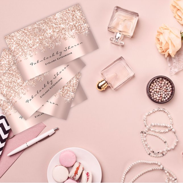 Makeup Artist Event Beauty Blogger Glitter VIP Business Card (Makeup Artist Event Beauty Blogger Glitter VIP Business Card)