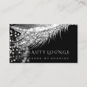 Makeup Artist Event Lashes Stylist Grey Black Appointment Card