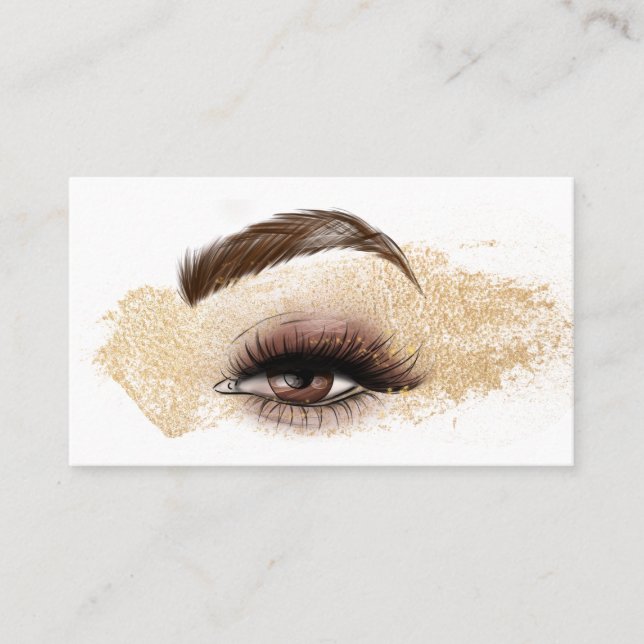 Makeup artist Eye Beauty Salon Lash Extension Business Card (Front)