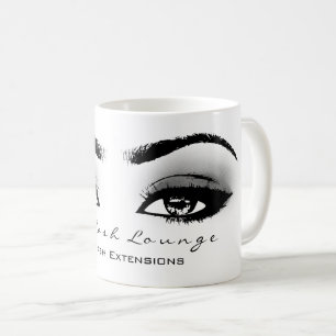 Makeup Artist Eyelash Extension Studio Gray Eye Coffee Mug