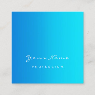 Makeup Artist Eyelashes Glitter Blue Ocean Square Business Card