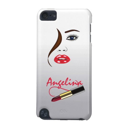 Makeup Artist Face and Lipstick in the Mirror iPod Touch 5G Cases