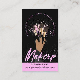 Makeup Artist Glam MUA Beauty Salon Logo Business Business Card
