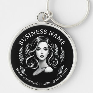 Makeup Artist Hair Stylist Beauty Salon Lash Brows Key Ring