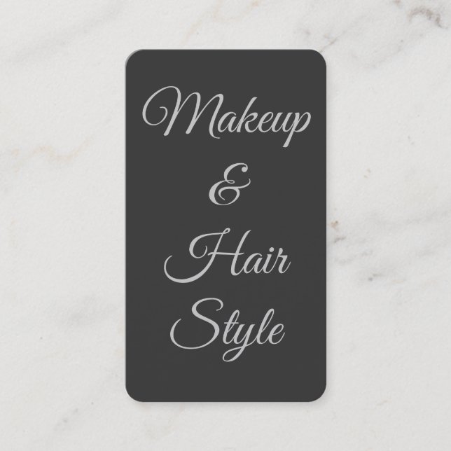 Makeup Artist Hair Stylist Classical Minimalist Business Card (Front)