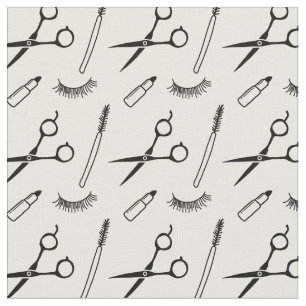 Makeup Artist Hair Stylist Cute Drawing Beauty Fabric