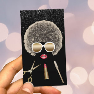 Makeup Artist Hair Stylist Modern Beauty Salon Business Card