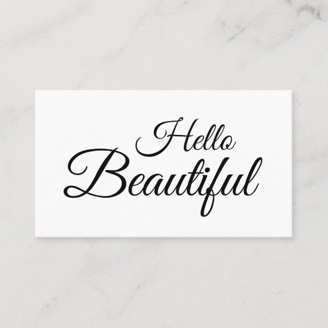 Makeup artist, hair stylist / salon business card (Front)