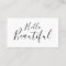 Makeup artist / hair stylist trendy business card