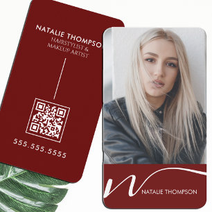 Makeup Artist Hairstylist Nail Tech Beauty Salon Business Card