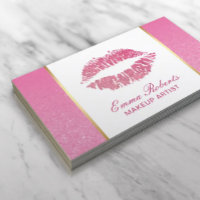 Makeup Artist Hot Pink Lips Modern Beauty Salon