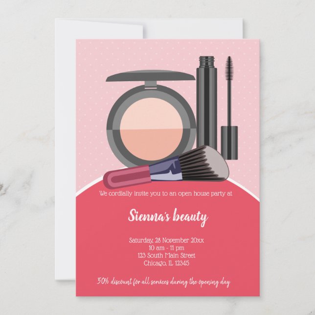 Makeup Artist Invitation (Front)
