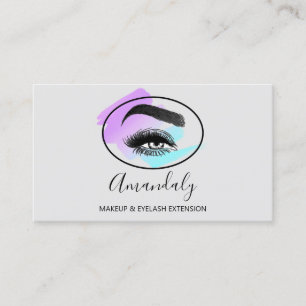Makeup Artist Lash Friseur Logo QR CODE Frame Business Card