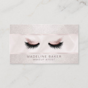 Makeup Artist Lash Lashes Beauty Eyes Cosmetics Business Card