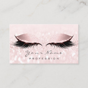 Makeup Artist Lashes Grey Pink Appointment Card