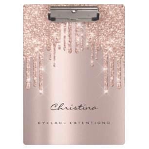 Makeup Artist Lashes Spark Event Planner Rose Lux Clipboard