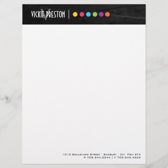 Makeup Artist Letterhead (Front)