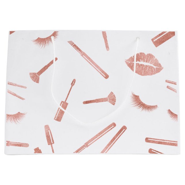 Makeup artist, Lips, Makeup, Beauty, Beauty salon Large Gift Bag (Front)