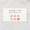 Makeup Artist Loyalty Card Chic Rose Gold Lips II
