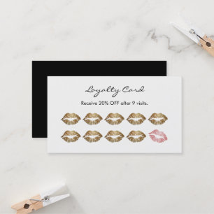 Makeup Artist Loyalty Chic Gold Lips