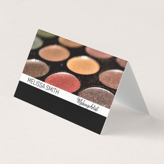 Makeup Artist | Makeup Kit | Palette Business Card (Front)