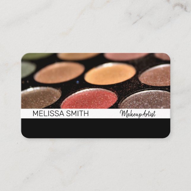 Makeup Artist | Makeup Kit | Palette Business Card (Front)