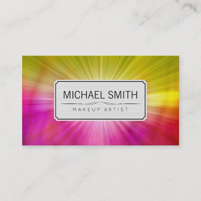 Makeup Artist Modern Abstract #42 Business Card (Front)