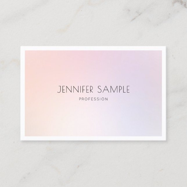 Makeup Artist Modern Elegant Professional Plain Business Card (Front)
