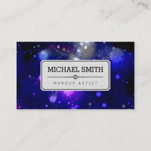 Makeup Artist Modern Galaxy #18 Business Card