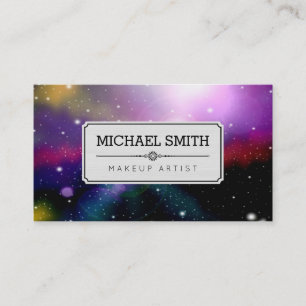 Makeup Artist Modern Galaxy #6 Business Card