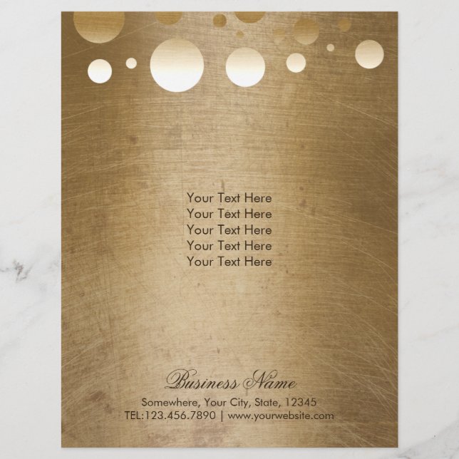 Makeup Artist Modern Gold Confetti Dots Grunge Flyer (Front)