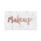 Makeup artist modern rose gold typography marble