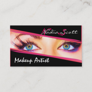 Makeup Artist Monogram Business Card