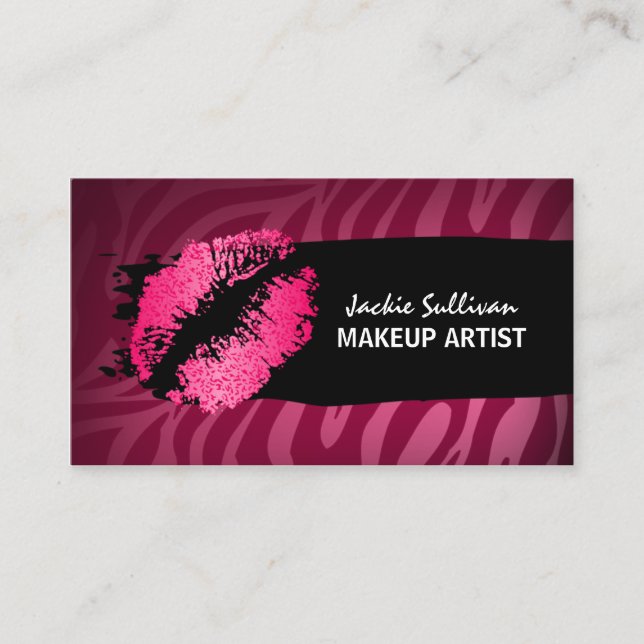 Makeup Artist MUA Business Card (Front)