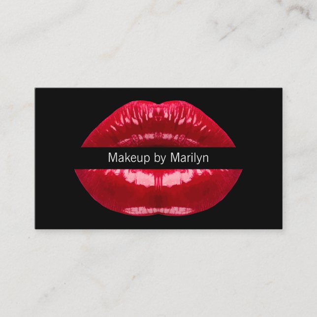 Makeup Artist New Trendy Business Card (Front)
