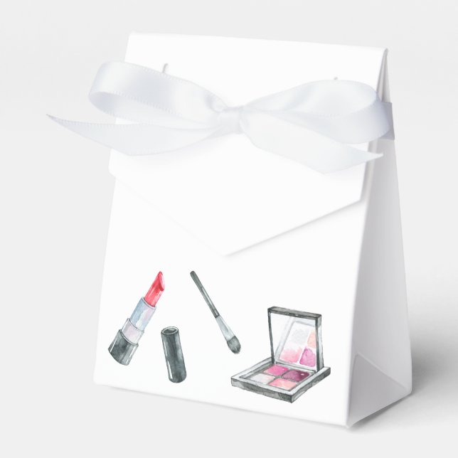 Makeup Artist Personalised Custom Art Favour Box (Front Side)