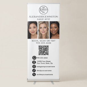 Makeup Artist Photo Business Display Retractable Banner