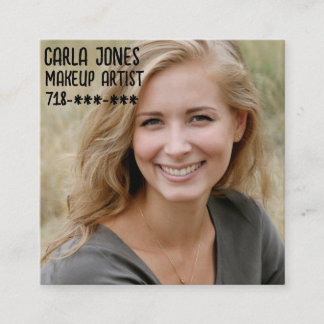 MAKEUP ARTIST PHOTO SQUARE Business Card