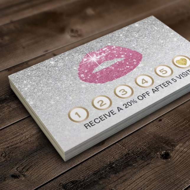 Makeup Artist Pink Lips Silver Glitter Loyalty (Creator Uploaded)