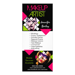 Makeup Artist Portfolio Rack Card