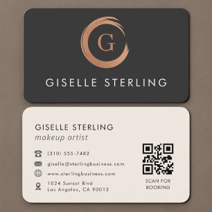 Makeup Artist QR Code Business Card