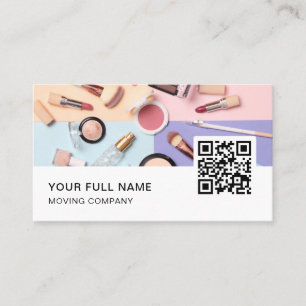 Makeup Artist QR Code Logo Social Media Business Card