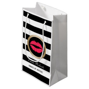 Makeup Artist Red Lips Cosmetics Distributor Small Gift Bag