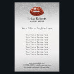 Makeup Artist Red Lips Silver Glitter Beauty Salon Flyer<br><div class="desc">Makeup Artist Red Lips Silver Glitter Beauty Salon Flyers.</div>