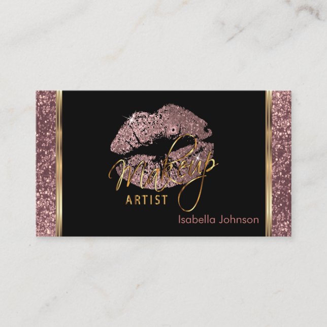 Makeup Artist Rose Glitter Appointment (Front)