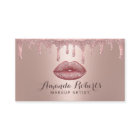 Makeup Artist Rose Gold Drips Glam Lips Salon