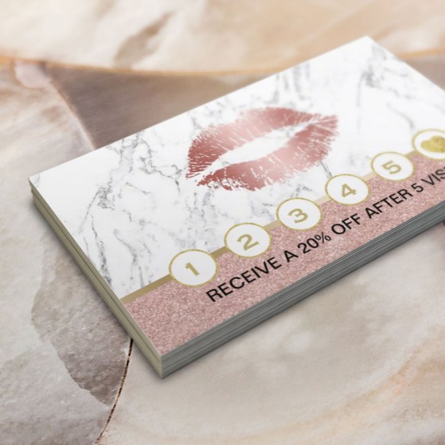 Makeup Artist Rose Gold Lips Marble Loyalty (Creator Uploaded)