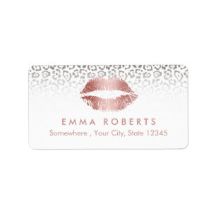 Makeup Artist Rose Rose Gold Lips Salon Leopard Label