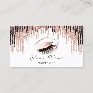 Makeup Artist Rose Spark Lips Eye Appointment Card
